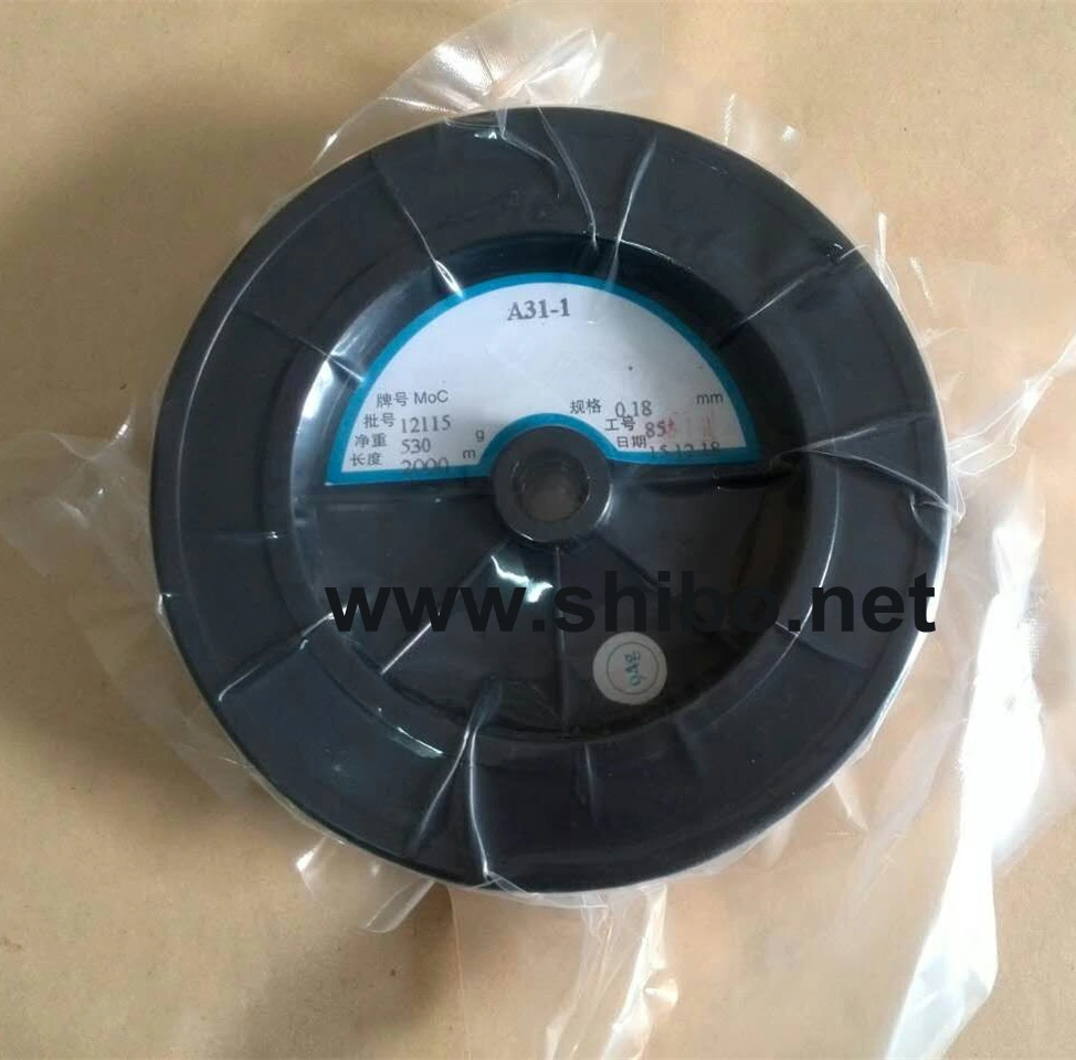 Pure EDM Molybdenum Wire Dia0.18mm for Cutting